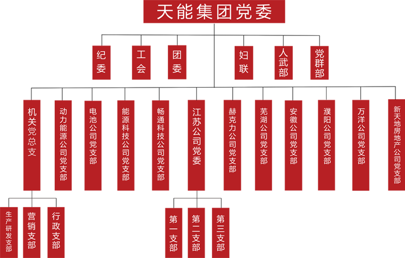 通博TBET建團黨委組織架構